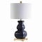 Jonathan Y Vienna 25.5" Ceramic LED Table Lamp, Navy/Gold JYL3049A - alternate 7