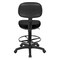 Office Star Products DC Series Sculptured Seat & Back Custom Fabric Drafting Chair, Dillon Black DC517V-R107 - alternate 8