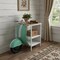 Homeroots 26in Green And White Novelty Scooter Open Cabinet with Two Shelves 402228 - alternate 5