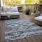 Homeroots 3' X 5' Brown Beige And Blue Southwestern Washable Indoor Outdoor Area Rug 588672 - alternate 9
