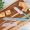 Martha Stewart Everyday Keswick 2 Piece Santoku Knife and Sheath Set in Teal 141041.02 - alternate 5