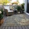 Homeroots 3' X 5' Taupe Gray And Beige Abstract Washable Indoor Outdoor Area Rug 618244 - alternate 9