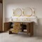 James Martin Vanities Hudson 60" Double Vanity, Honey Oak w/ 3 CM Siberian Silestone Top 435-V60D-HNO-3SFR - alternate 10