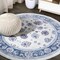Jonathan Y Modern Persian Vintage Moroccan Traditional Blue/Ivory/Red 5 ft Round Area Rug MDP101C-5R - alternate 1