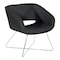 Office Star Products Resimercial Seating Faux Leather Lounge Chair, Black LRL-R107 - alternate 1