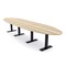 Skutchi Designs 16ft Conference Table With Power Unit | 14 Person Modular Oval Meeting Table | Harmony Series HAR-OVL-48X192-T.BK-K525-NA - alternate 1