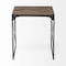 Homeroots 23" Brown Solid Wood Square End Table 380661 - alternate 1