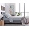 Homeroots Six Piece Silver Microfiber Queen Sheet Set 523855 - alternate 7