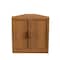 Homeroots Set Of Two Brown Wood Corner Accent Cabinet With Two Doors 712115 - alternate 1