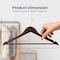 Serenelife Wooden Coat Hangers, Durable Suit Hangers w/ 360 Deg Swivel Hook and Notches, Slim Design, 30PK SLHWDBRWN30 - alternate 5