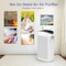 Edendirect 495 sq. ft. 3-Speed HEPA - True Portable Console Air Purifier in Whites ZR-AP-528 - alternate 9