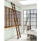 Quiet Glide 9.92 ft. Walnut Contemporary Wheel Bronze Rolling Ladder, 12 ft. Rail QG.240-10WA-12-H.07 - alternate 1