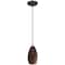 Access Lighting Champagne, Pendant, Oil Rubbed Bronze Finish, Brown Stone Glass 28012-1C-ORB/BRST - alternate 6
