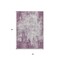 Homeroots 3' X 5' Plum And Ivory Abstract Washable Indoor Outdoor Area Rug 612358 - alternate 9