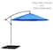Pure Garden Offset Patio Shade 10Ft Cantilever Outdoor Umbrella with 220lb Fillable Base Crank Canopy 50-LG1039B - alternate 1