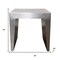 Homeroots 24" Silver Aluminum and Solid Wood Square Sled End Table 605352 - alternate 8