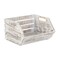 Homeroots 13" Gray Solid Wood Desk Organizer 399660 - alternate 1