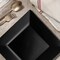 Smarty Had A Party 10.75" Black Square Plastic Dinner Plates (120 Plates), 120PK 6900-CASE - alternate 10