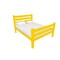 Homeroots Canary Yellow Solid Wood Twin Bed Frame 546935 - alternate 6
