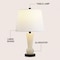 Jonathan Y Eliza 23" Transitional Modern Alabaster/Metal LED Table Lamp, Natural/Black JYL5021B - alternate 9