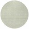 Homeroots 8' Artichoke Green And Gray Round Geometric Washable Indoor Outdoor Area Rug 594439 - alternate 8