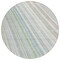 Homeroots 8' Ivory Blue And Green Round Striped Washable Indoor Outdoor Area Rug 614991 - alternate 8