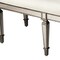 Homeroots 42in Silver Upholstered 100% Cotton Entryway Bench 389198 - alternate 4