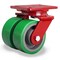 Hamilton Heavy Service Dual-Wheel Swivel Caster, 5" x 2" Duralast Polyurethane (95A) on Cast Iron Wheels S-HS2-5DB - alternate 1