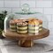 Megachef Acacia Wood Multi-Function Cake Stand with Glass Dome Lid 750122132M - alternate 8