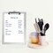 Acrimet 3 Pack Clipboard Letter Size A4 Low Profile Clip & Side Rulers, Durable Plastic - Crystal, 3PK 134.3 - alternate 9