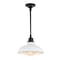 Jonathan Y Jasper 12.25" 1-Light Farmhouse Industrial Indoor/Outdoor Iron LED Pendant, White JYL7611A - alternate 10