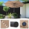 Villacera 9-Foot LED Outdoor Patio Umbrella, Beige 83-OUT5420 - alternate 14