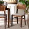 Bali & Pari Dameka Bohemian Light Honey Rattan and Dark Brown Wood Dining Chair 251-13961-ZORO - alternate 10
