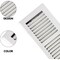 Sierra Grates 4 in. H X 14 in. W 2-Way 45 Degree Louvered, Steel, White Floor Register TWF414-WHT - alternate 5