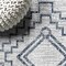 Jonathan Y Marokko Diamond Tribal Medallion Ivory/Blue 2 ft. x 8 ft. Indoor/Outdoor Runner Rug SMB127C-28 - alternate 8