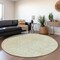 Homeroots 8' Artichoke Green And Ivory Round Floral Washable Indoor Outdoor Area Rug 594601 - alternate 8