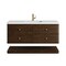 James Martin Vanities Allamari 48" Single Vanity, Sable w/ Single Hole 3 CM White Zeus Silestone Top D640-V48-SBL-3WZ - alternate 1