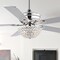 Jonathan Y Cammy 52" 3-Light Traditional Transitional Iron LED CEILING FAN, Chrome JYL9710A - alternate 15