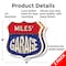 Signmission Miles's Garage, 6 inch X 6 inch, Plastic Sign, 2PK SHI-P-2PACK-6-383-MILES - alternate 6