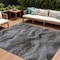 Homeroots 10' X 14' Taupe And Ivory Abstract Washable Indoor Outdoor Area Rug 631328 - alternate 1