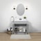 Zenna Home 2-Door Shaker Vanity with Top, Wood, Cool Gray, Cultured Marble Sink, White Sink, 1/EA SBC30GY - alternate 4