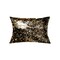 Homeroots Set of Two 12" X 20" Chocolate and Gold Abstract Cowhide Lumbar Throw Pillows with Glitter, 2PK 544642 - alternate 6