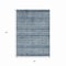Homeroots 3' X 5' Blue And Gray Oriental Washable Indoor Outdoor Area Rug 616334 - alternate 9