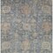 Homeroots 8' X 10' Denim Blue Brown And Beige Damask Washable Indoor Outdoor Area Rug 603848 - alternate 9