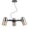 Jonathan Y Loki 22" 3-Light Adjustable Metal LED Chandelier, Brushed Nickel/Black JYL6128A - alternate 15