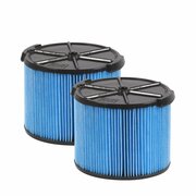 WORKSHOP WET/DRY VACS 2pk Fine Dust Replacement Filter for 3-4 Gallon Wet/Dry Shop Vacuums, 2PK WS12045F2