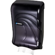 SAN JAMAR Folded Towel Dispenser, 18" x 11-3/4" x 16-1/4" T1790TBKGR