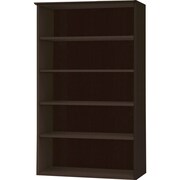 MAYLINE Medina Bookcase, 5 Shelf, Mocha MVB5LDC