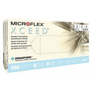 ANSELL Microflex Disposable Nitrile Gloves, Exam Grade, Texture Finger, Powder-Free, M, Blue, 250 Pack XC-310-M