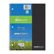 ROARING SPRING Case of Environotes Recycled 1 Subject Spiral Notebook, College Ruled, 11"x8.5" 70 sht, Asstd Covers 13361cs